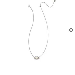 Kendra Scott Silver Eva Framed Crystal Necklace